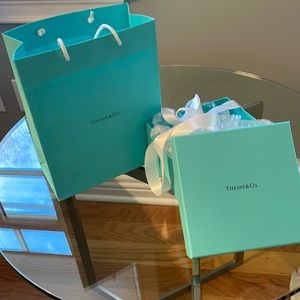 Tiffany box ribbon and bag (empty)